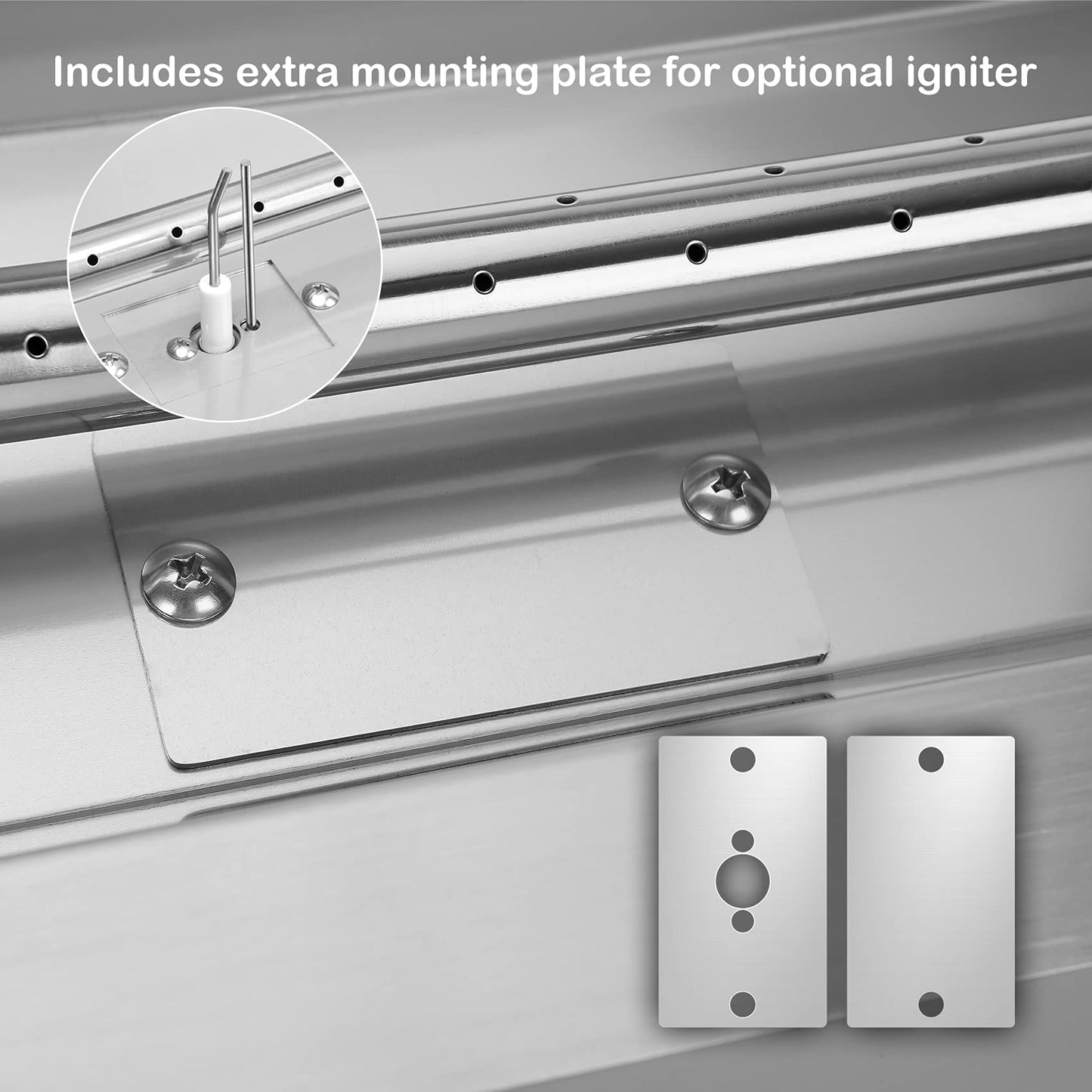 Stanbroil 48 x 6 Inch Stainless Steel Fire Pit Kits with Spark Ignition, Propane Gas Firepit Insert for Outdoor DIY Firepit Project - Propane Gas Version