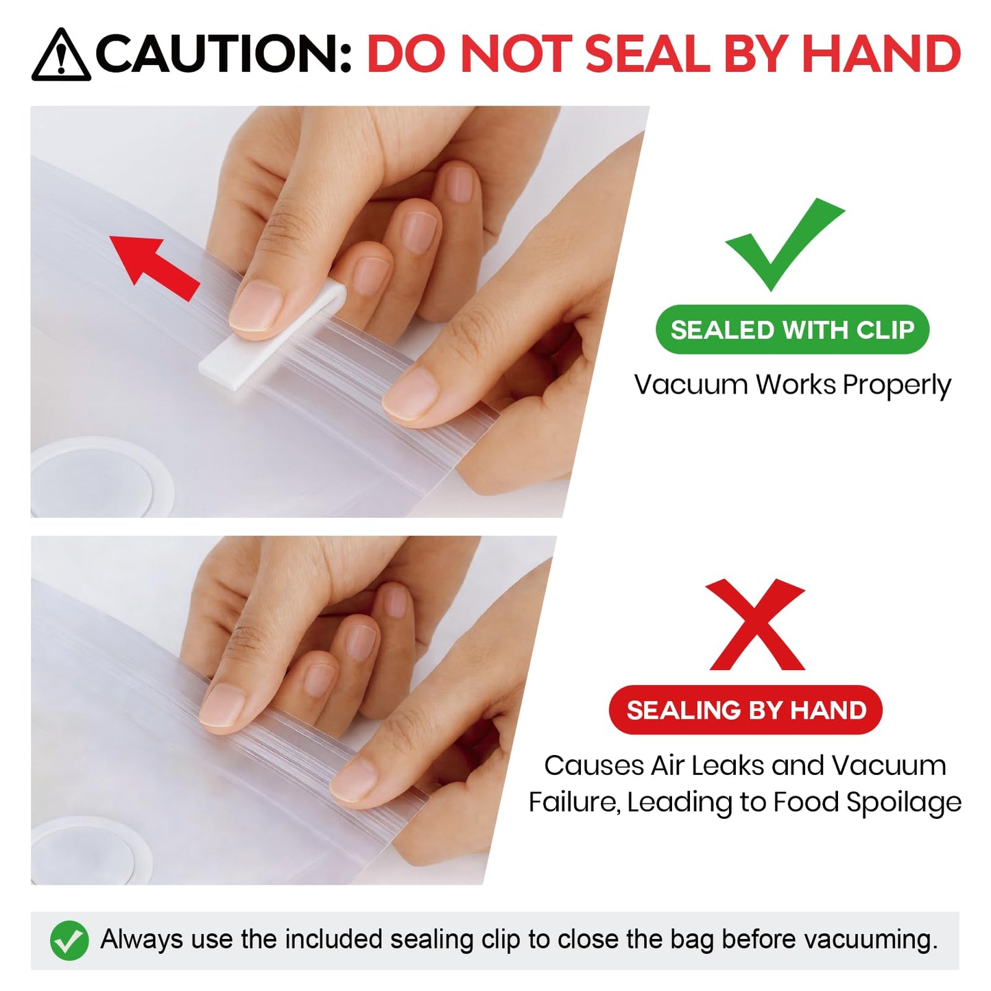 Reusable Vacuum Sealer Bags for Food: 30Pcs BPA-Free Reusable Vacuum Seal Bags with Air Valve & 2 Seal Clips, Plastic Clear Freezer Safe Vacuum Food Storage Bags, Microwaveable Seal Bags for Kitchen