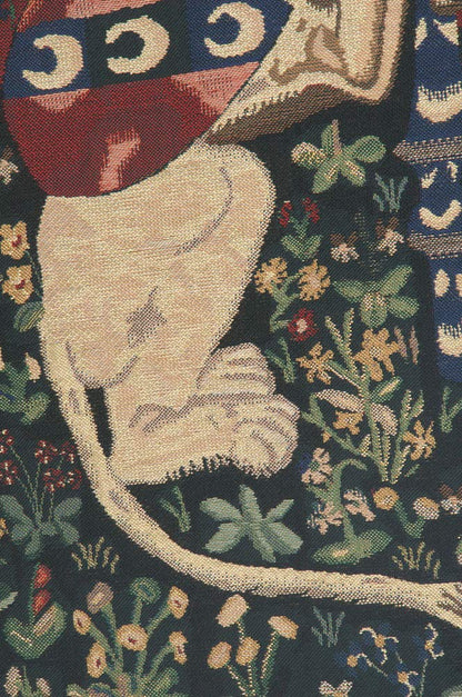 C Charlotte Home Furnishings Inc Portiere du Lion Belgian Tapestry Wall Hanging | Viscose Cotton and Polyester Blend Wall Art | 46 in. x 21 in | Home Decor Accents