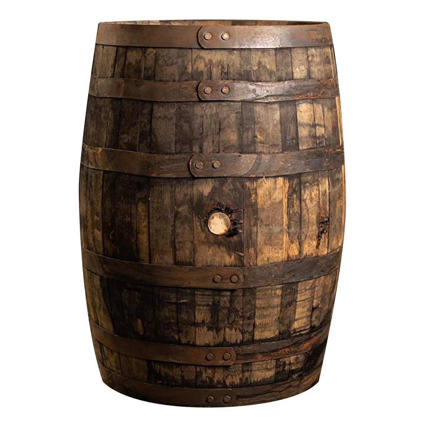 Midwest Barrel Company Authentic Bourbon/Whiskey Barrel (53 Gallon) Used Genuine American White Oak Wood Barrel for Decoration, Furniture & DIY Projects - 1 Barrel