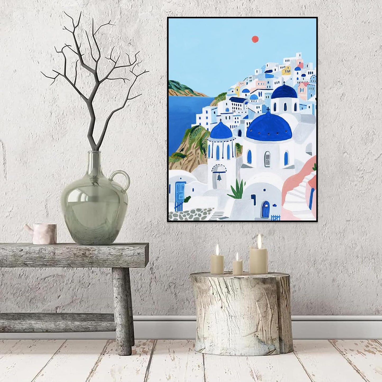 KICHANG 9 Packs Paint by Number for Adults, Scenery DIY Acrylic Oil Painting Paint by Numbers Kits on Canvas, Adults Paint by Numbers Kits Drawing Paintwork for Home Decor Gift Cityscape 12x16in