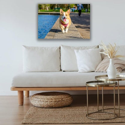 Custom Canvas Prints - Personalized Wall Art for Pet & Family Photos | Perfect Gifts for Mom & Dad (24''W x 36''L)