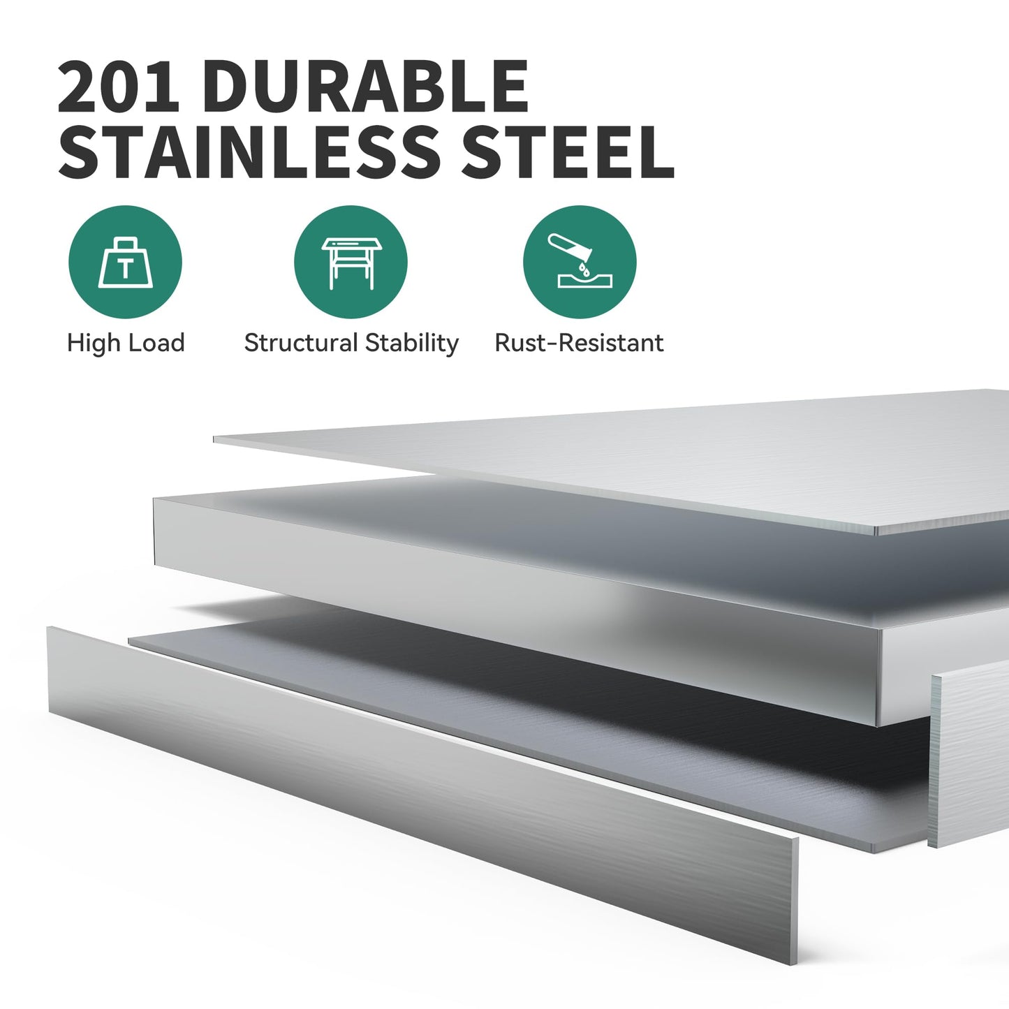 YITAHOME 72"x24" Stainless Steel Work Table with 3 Drawers & Upper Shelf, NSF-Certified Commercial Metal Table with 72"x12" Overshelf, Utility Prep Station