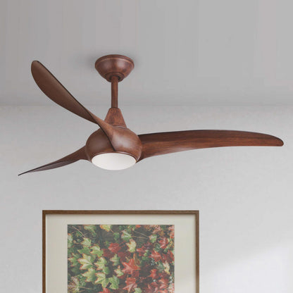 Minka-Aire F844-DK, Light Wave 52" Ceiling Fan with LED Light Kit, Distressed Koa Finish