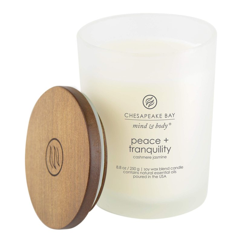 Chesapeake Bay Candle Scented Candles, Peace + Tranquility & Joy + Laughter, Medium (2-Pack)