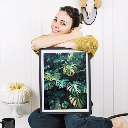 HMDIIMGE 5D Beautiful Turtleback Bamboo Painting Diamond Painting Kits for Adults Beginner, DIY Monstera Diamond Art for Home Wall Decor Gifts Full Drill Round Gem Art 12x16 inch