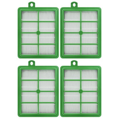 HASMX Hepa Filter Replacement for Electrolux Vacuum Cleaner EL4021A EL4040A EL4042A EL4050B EL4100A EL4101A EL4103A, Replaces Part Numbers EL012, EL012A, S-filter HEPA Vacuum Filter, Green (4-Pack)