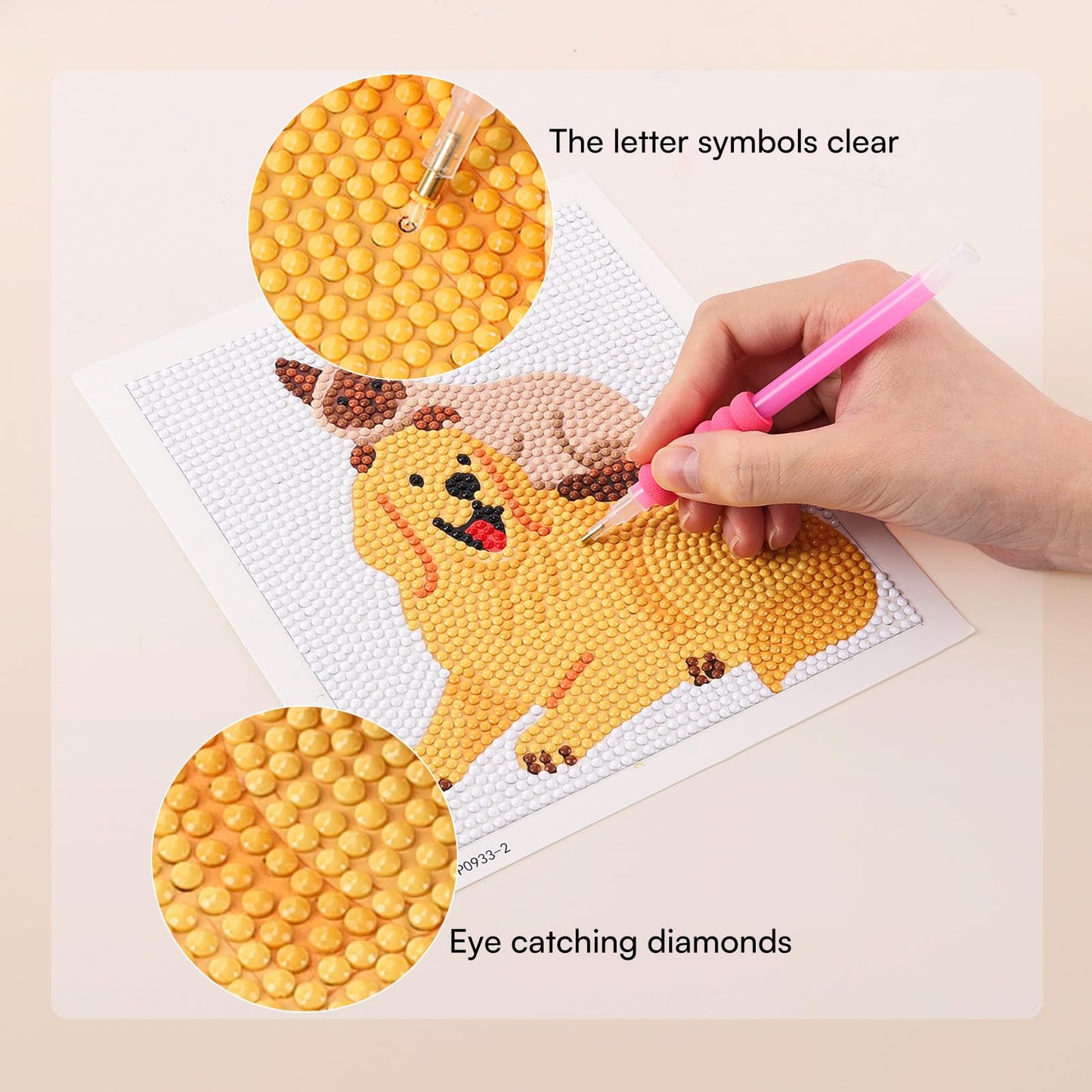 Caydo 12 Pack Small Animal Themed Diamond Painting Kits for Adults Full Drill 5D DIY Paint Gem Art A Relaxing Craft for Home Wall Decor(6inch)