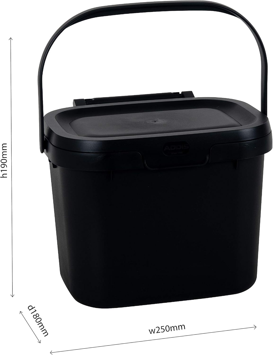 Everyday Kitchen Food Waste Compost Caddy Bin, 4.5 Litre, Air Blue