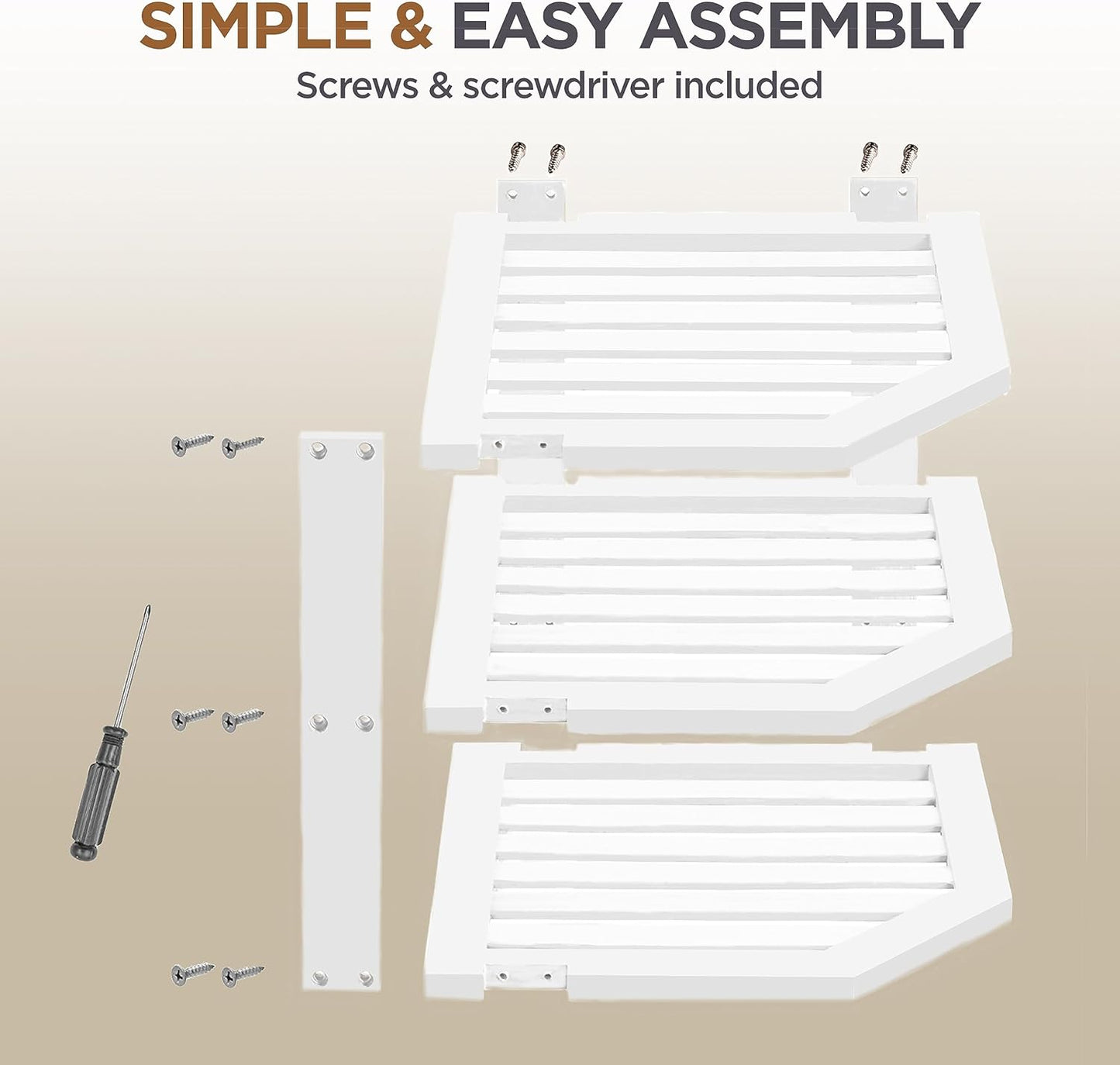 Bambuesi Plate Organizer for Cabinet, Bamboo Kitchen and Bathroom Space Saving Organizer