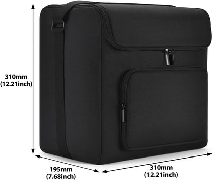 Mini Fridge Travel Case, 4L/6 Cans Portable Storage Bag for Frigidaire EFMIS129 Compact Refrigerators (Black)