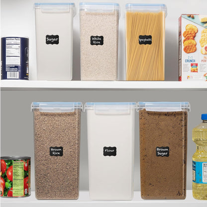 2 [8.5L 287 Oz] Flour Storage Container PC / Extra Large Food Storage Containers with Lids - Airtight, Leak Proof