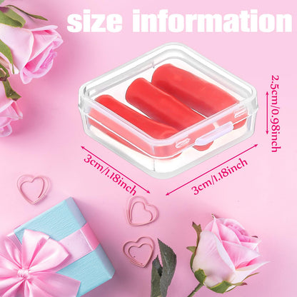 Jaloro 30 Pack Diamond Art Wax Refills Kit, Wax Clay Refills with Storage Boxes for Refillable Drill Pen Diamond Painting & 3D Embroidery Crafts Accessories (Red)