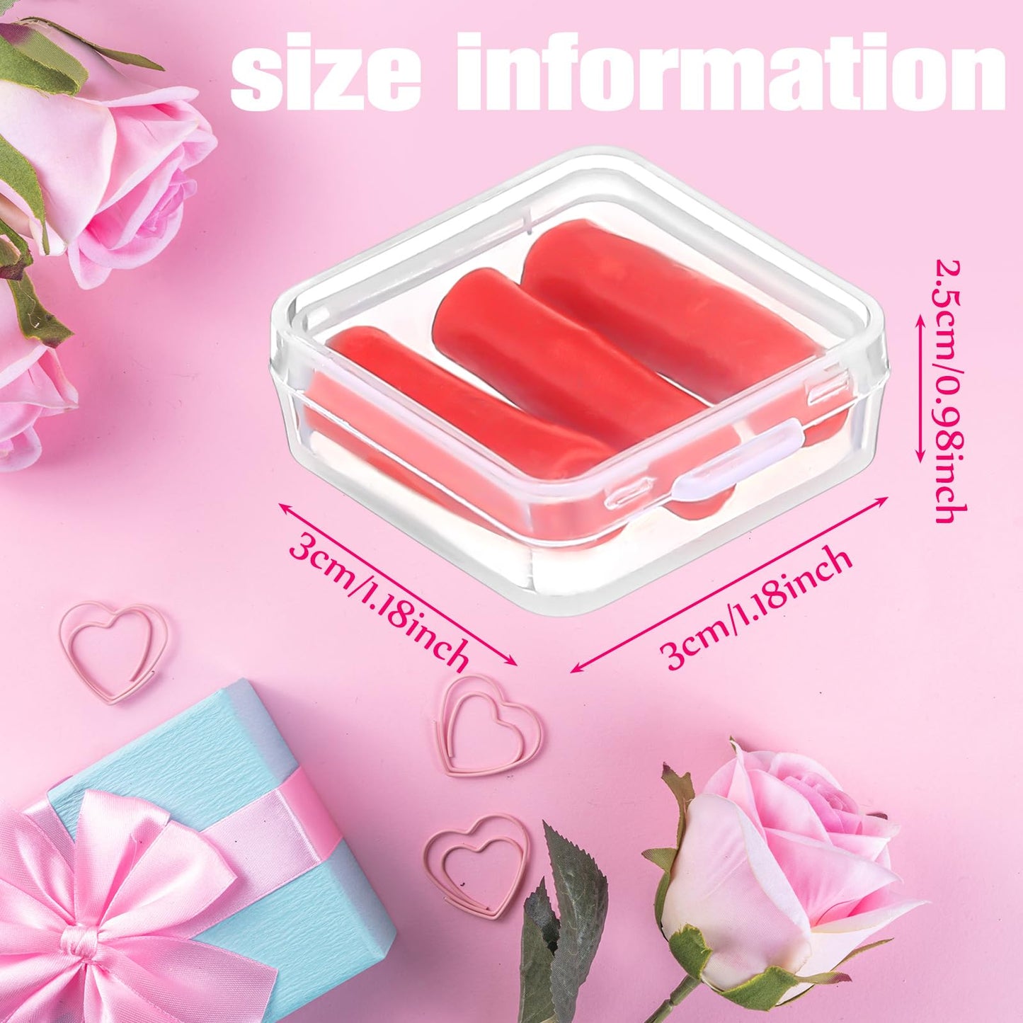 Jaloro 12 Pack Diamond Art Wax Refills Kit, Wax Clay Refills with Storage Boxes for Refillable Drill Pen Diamond Painting & 3D Embroidery Crafts Accessories (Red)