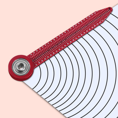 YWBL-WH Woodworking Compass Scriber, 360 Degree Rotating Circular Drawing Tool, Aluminum Alloy, Carpenter Gauge
