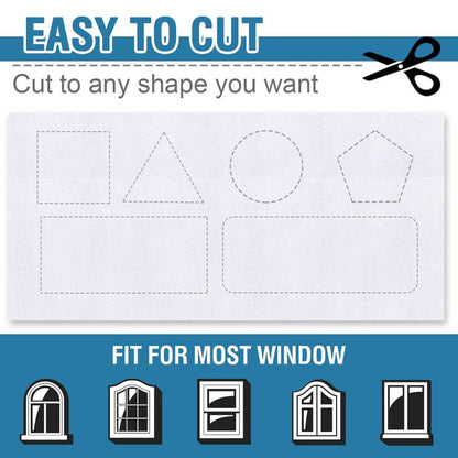 H.VERSAILTEX Portable Blackout Curtains for Bedroom 80" x 67", 100% Blackout Blind Curtain for Window No Drill Blackout Roller Shades with Thermal Insulated for Living Room Cut to Any Size, Black
