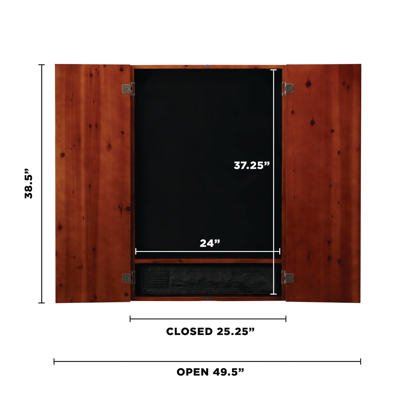 Viper by GLD Products Metropolitan Solid Wood Cabinet & Electronic Dartboard Play-Ready Bundle: Deluxe Set (797 Dartboard and Darts), Cinnamon Finish, One Size