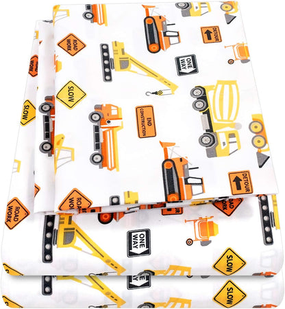 1500 Sets Cozy Supreme Kids Bed Sheet Collection - Fun Colorful and Comfortable Boys and Girls Toddler Sheet - Deep