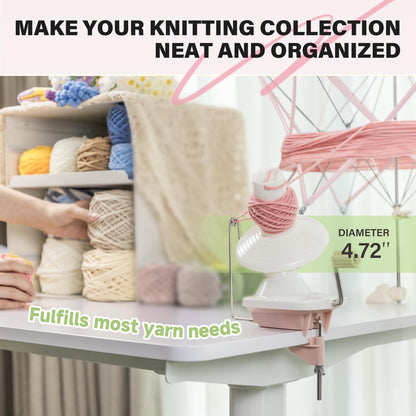INMAKER Yarn Winder and Swift, Ball Winder and Swift Combo for Crocheting & Knitting, Quick Install Yarn Spinner, Essential Tool for Crafting Enthusiasts