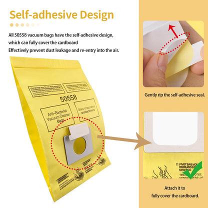Gudotra 20 Pack Vacuum Bags Replacement for Ken.more Canister Vacuum Bags Type C/Q C Q 5055 50557 50558 50403 Pan.asonic Type C-5 C-18 Vacuum Cleaner