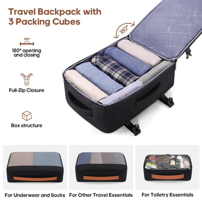 UKEIN PRO Luggage Sets 7 Piece, Durable Hardside ABS Carry on Luggage with Spinner Wheels & YKK Zipper TSA Lock, Large Checked Travel Suitcase With Backpack Set for Men and Women,20/24/28 Inch