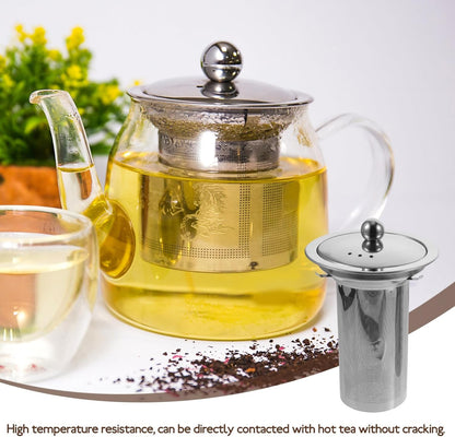 HEMOTON 2pcs Tea Strainer, Loose Tea Filter, Teapot Mesh Strainer, Tea Infuser, Tea Basket