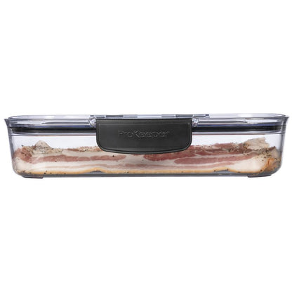 Progressive Prokeeper + Deli Storage Set: Air-Tight Silicone Sealed Containers w Grooved Bottom, Dry Erase Lid, BPA-Free, Stackable, Keeps Meats & Cheeses Fresh Longer, PKS-700C Deli 1.65L