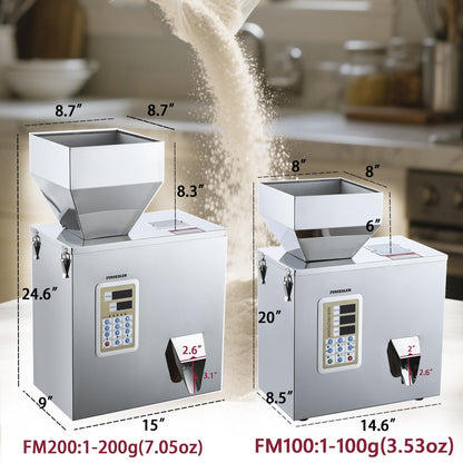 FunSealer Powder Filling Machine, Powder Dispenser, Automatic Filling and Packing Machine For Flour Glitter 1-200G
