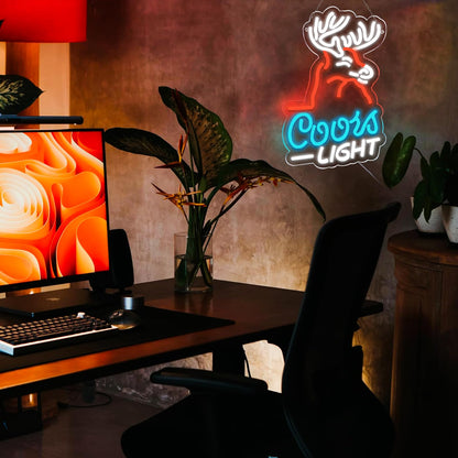 JFLLamp Crs LIGHT Neon Signs for Wall Decor Neon Lights for Bedroom Led Signs Suitable for Man Cave Bar Pub Restaurant Christmas Birthday Party Gift Led Art Wall Decorative Crs Light Bar Sign, 5V Usb Power, 17*11 Inch(Azure+red+white）