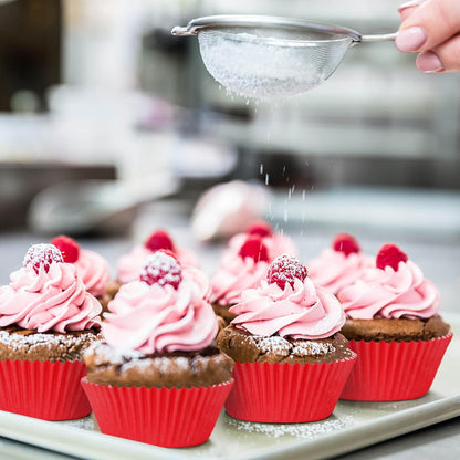 Standard Red Baking Cups, Pack of 200 Cupcake Liners Paper