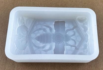 Honey BEE Silicone Mold for SOAP Making Plaster Wax Resin Clay Cake