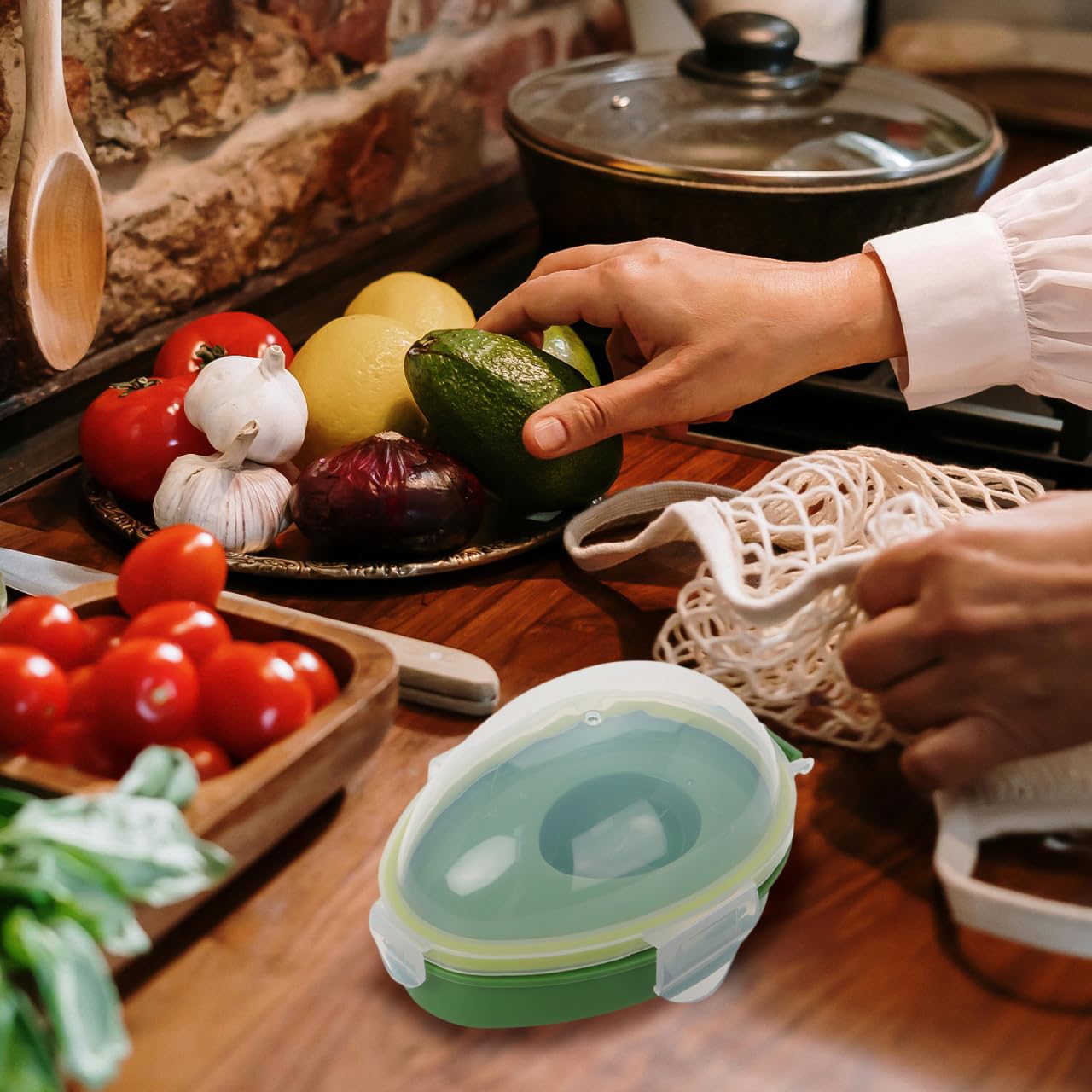 Avocado Saver, Avocado Keeper Reusable Storage Containers, Fresh Keeper, Crisper, Individual Saver Holder or Refrigerator Keep Your s Fresh for Days