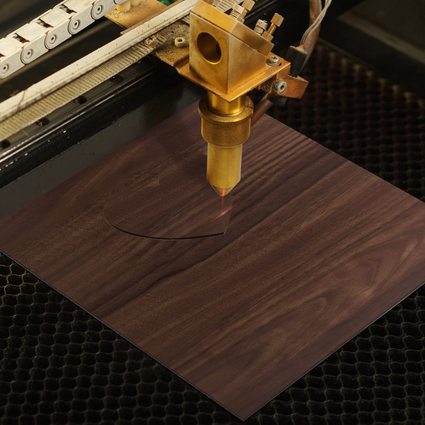 12 Pcs Walnut Unfinished Wood Craft, 3MM 1/8" x 12" x 12" Walnut Unfinished Plywood for Laser Cutting & Engraving, CNC Cutting, School DIY Projects 12 Pcs