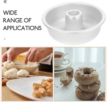 Luxshiny Angel Food Cake Pan, Pound Tube Pan, Non-stick Baking Tin, Cake Mold for Chiffon Cake, Bakeware 9.4CM