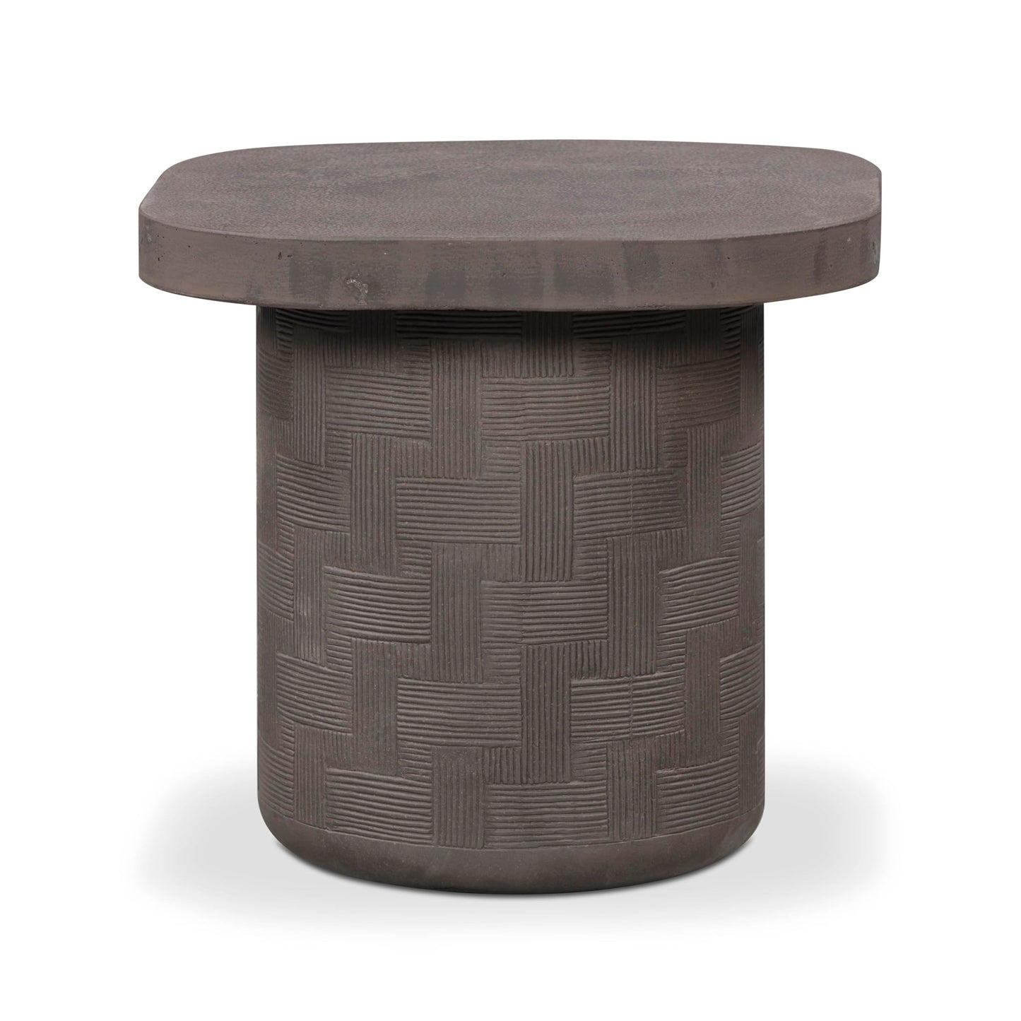 Tov Furniture Suraya Dark Umber Concrete Side Table