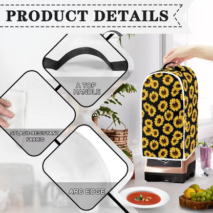 Camo Deer Toaster Cover and Blender Cover Set, Brown Camouflage Dust Cover Case for 4 Slice Small Appliances, Hunting