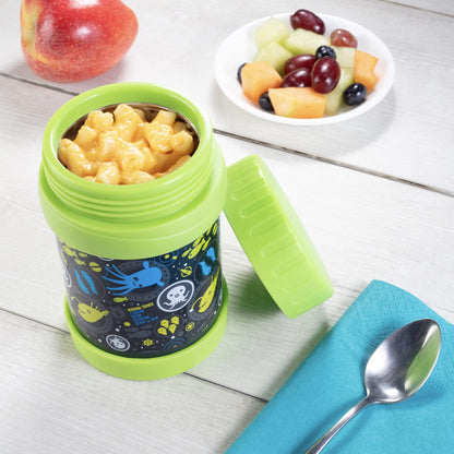 Octonauts Stainless Steel Insulated Lunch 13 oz Food Jar for Kids - Large Leak-Proof Storage Container for Hot & Cold Food, Soups, Liquids - BPA Free - Fits Most Lunch Boxes and Bags - Lime