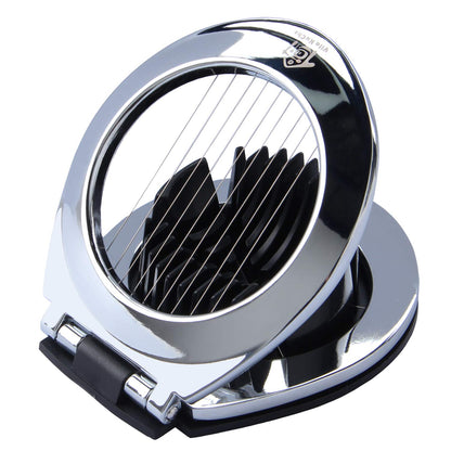 Vila KuChe Multi Function Stainless Steel Egg Slicer Hard Boiled Eggs Dishwasher Safe Heavy Duty Egg Cutter Kitchen Helper