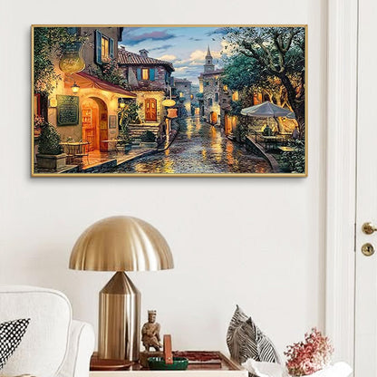 YALKIN 5D Diamond Painting Kits for Adults, Large Street View Diamond Art Kits Full Drill Diamond Painting Kit for Adult Beginners, DIY Crystal Picture Art for Home Wall Decor 40 x 70cm/15.7 x 27.6in