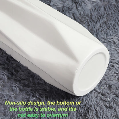 UWYTGF Floor Vase Ceramic Vase,Decorative Large,Floor,Large Floor Vase,White Ceramic Vase,Handcrafted,Sophisticated Vessel for Decorative Branches and Dried Flower,White-45Cm,White,30cm