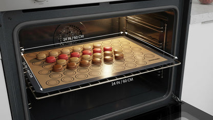 Macaron Silicone Baking Mats - Set of 2 - Full Size - 16 x 24 in (40 x 60 cm), Non-Stick Macaron Mat for Perfect Baking - Dishwasher & Oven Safe, Ideal for Macarons, Cookies, Bread, and More