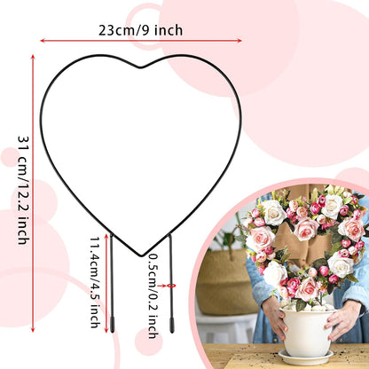 2 12in) PCS Small Trellis for Potted Plants Outdoor Indoor, Metal Stackable Garden Trellis Houseplant Wire Stake
