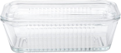 Multi Function Butter Dish, 6-Inch, Clear Design