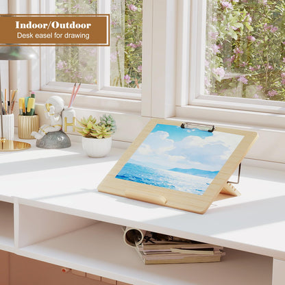 BSTSLL Slant Board for Writing Adjustable Writing Board Slanted Clipboard Foldable Stand Easel Sloped Surface to Improve Handwriting Legibility for Writing Reading Drawing