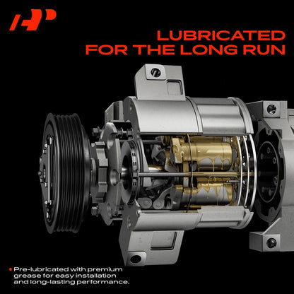 A-Premium Air Conditioner AC Compressor with Clutch Compatible with Mercedes-Benz GL320 2007-2008 3.0L, R320 ML320 2007-2009 3.0L, ML350 2010-2011 3.0L 5.5L