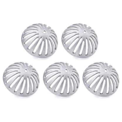 osseph Floor Sink Dome Strainer Cover, Heavy Duty Aluminum Dome Drain Cover, Floor Drain Cover for Restaurant, Home, Garden, Kitchen, Buffet or Food Service 5-1/2" W x 2-1/4"H(5PCS)
