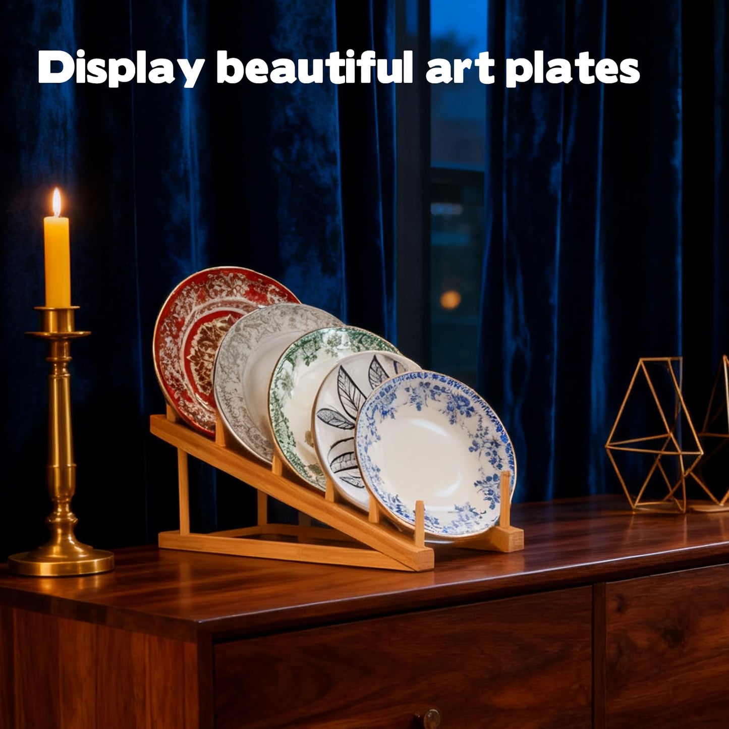 3 Pcs Bookshelf Holder, Wood Book Stand for Display 5-Tier Tabletop Small Kids Bookshelf Portable Book Rack Organizer Plate Holder for Vendor Events Art Platter Craft Show Retail Magazine Record