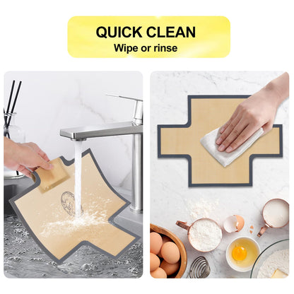 BERBAM 2 Pcs Thickened Silicone Bread loaf pan liners for baking bread 9x5，Silicone Baking Mat for 9x5 Inch Loaf Pan, Nonstick & Reusable, Easy to Clean, High-Temp Resistant (Black and Red)
