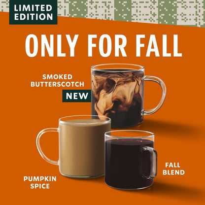 Starbucks K-Cup Coffee Pods, Fall Bundle, Medium Roast and Naturally Flavored Coffee for Keurig Brewers, 100% Arabica, Limited Edition, 3 Boxes (30 Pods Total)
