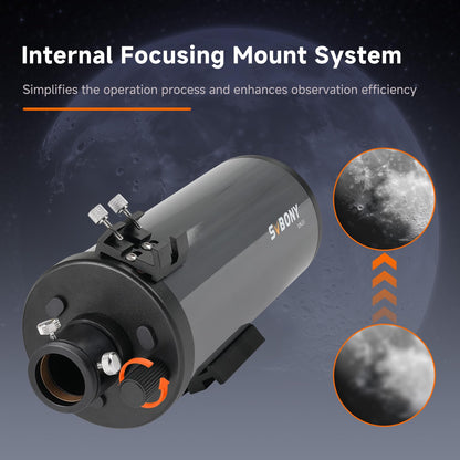 SVBONY MK90 Spotting Scope, Maksutov Cassegrain Telescope for Adults Astronomy, 90mm Aperture, Compact and Lightweight Spotting Scope for Terrestrial and Sky Viewing, Planet Visual and Photography